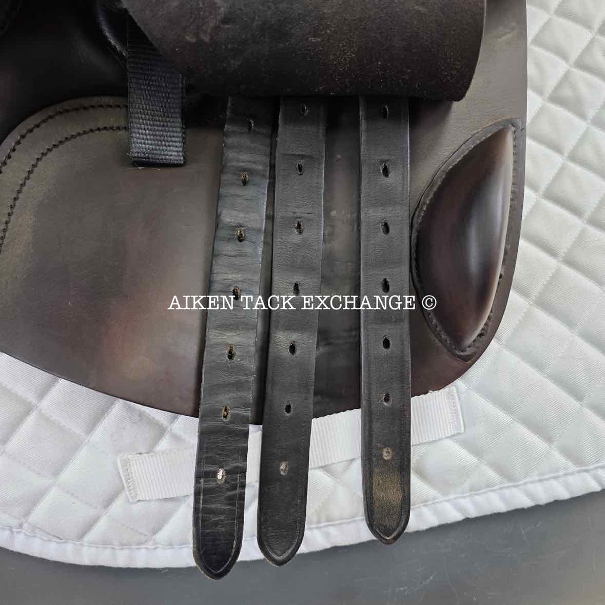 Albion Legend K2 Jump Saddle, 17.5" Seat, Wide Tree, Wool Flocked Panels