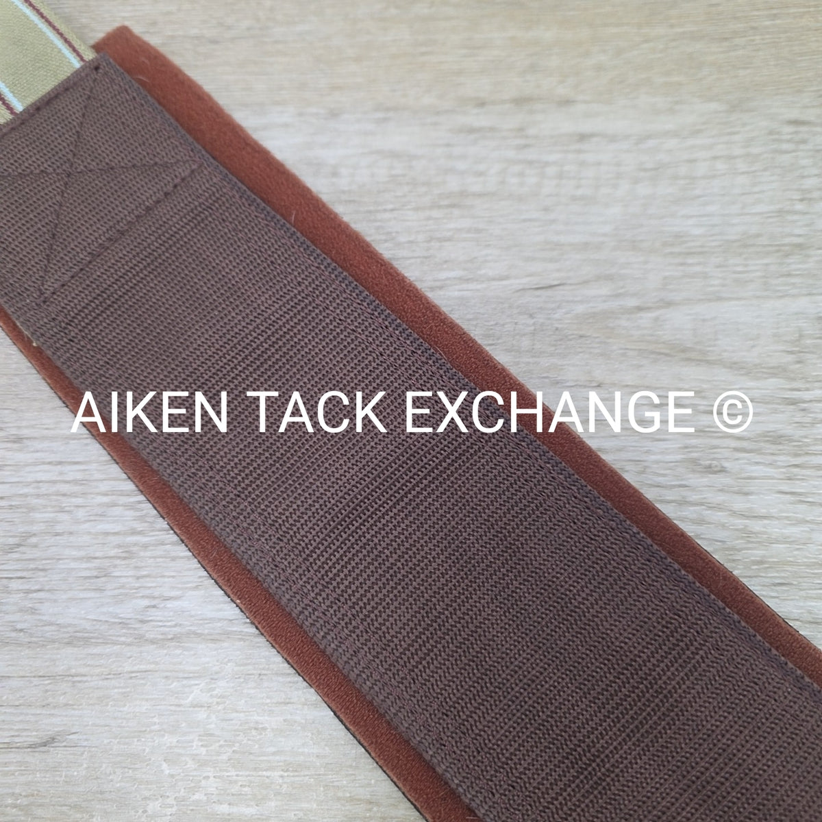 Neoprene Lined Double End Elastic Girth, Brown, Size 54"