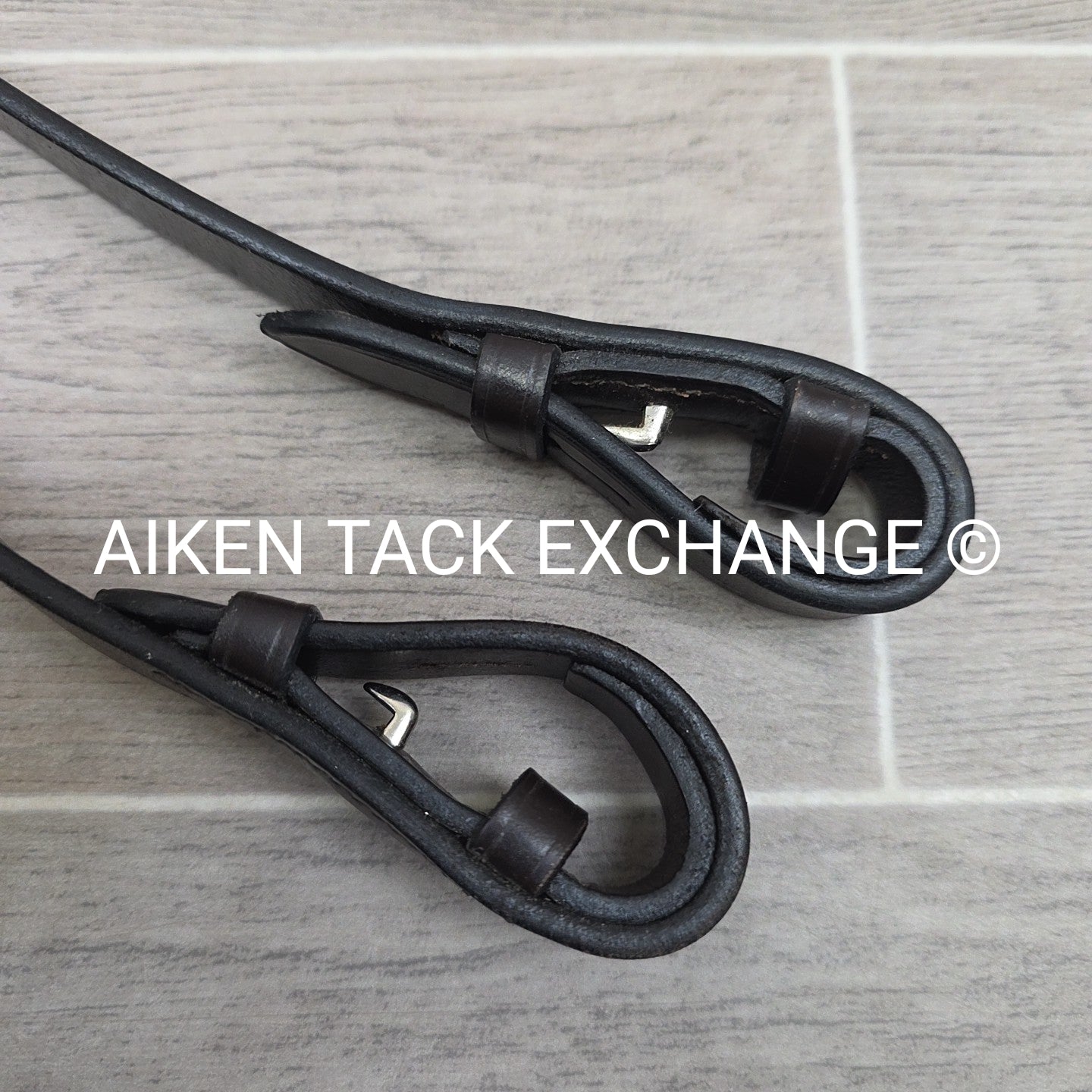 Leather Reins with Hand Stops, Brown, 53"