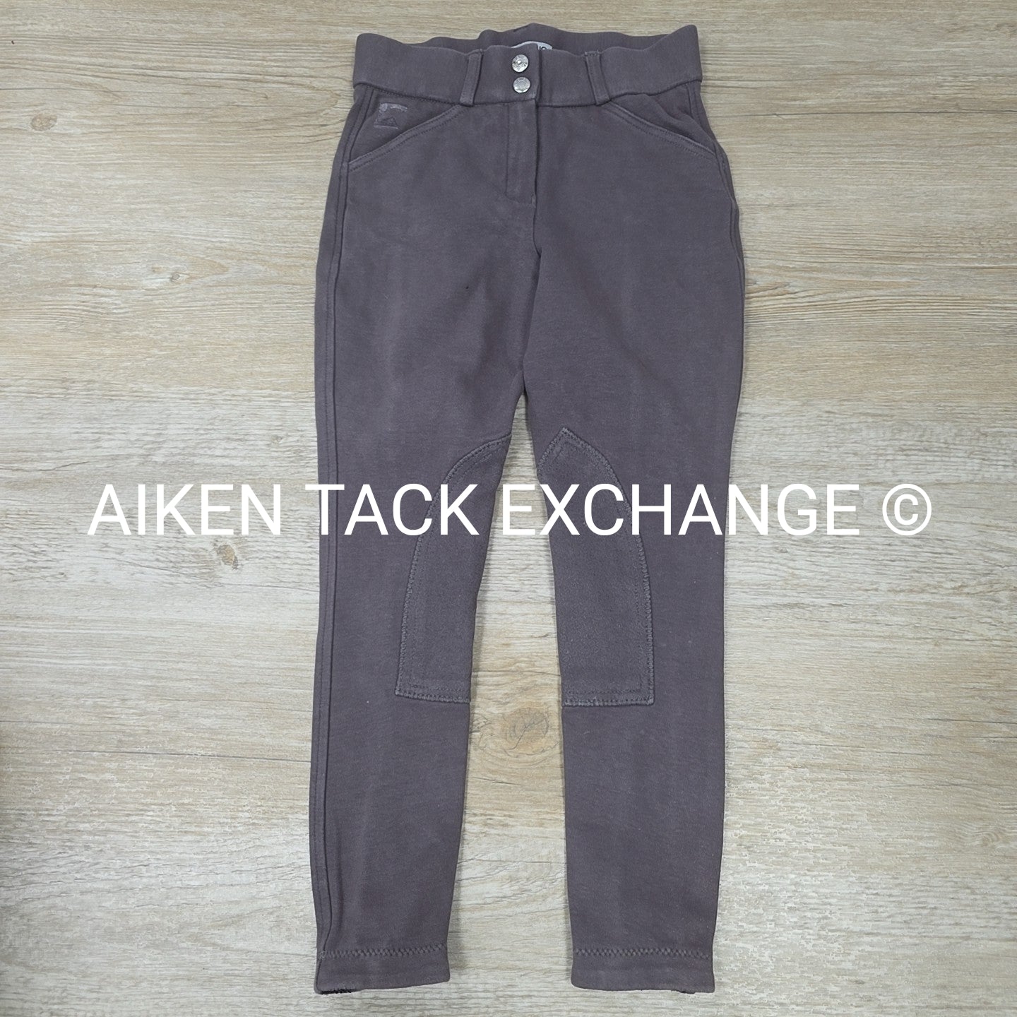 Dover Saddlery Riding Sport Knee Patch Pull On Tights, Size 12