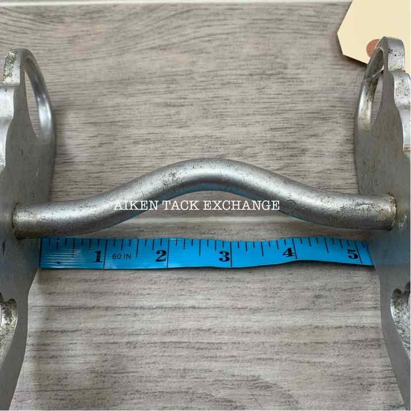 Colorado Bit & Spur Aluminum Mullen Mouth Shanked Bit 5.25"