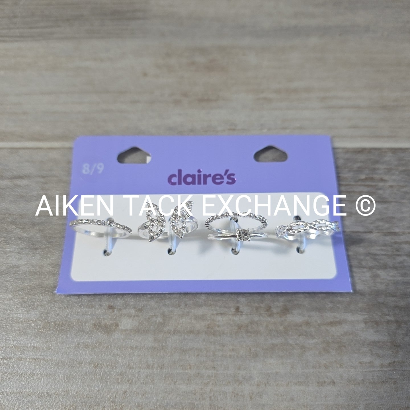 Claire's Ring Set (4) - Size 8/9