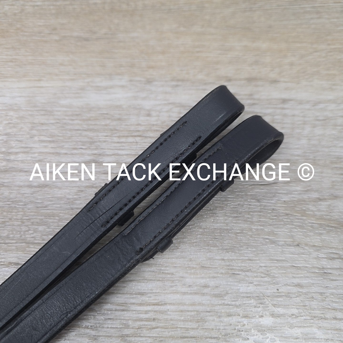 Wrapped Dressage Reins, Black, Size Cob