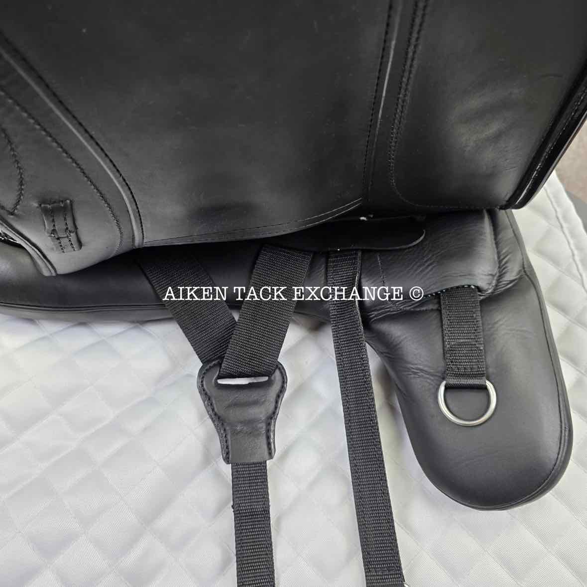 2022 JC Performance Line P2 Monoflap Dressage Saddle, 17.5" Seat, 34 Tree - MW, Wool Flocked Pony Panels