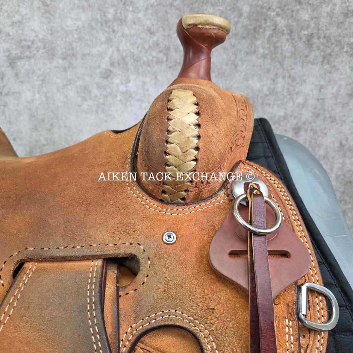 Henderson Custom Saddlery Roughout Western Saddle, 16" Seat, Wide Tree - Full QH Bars