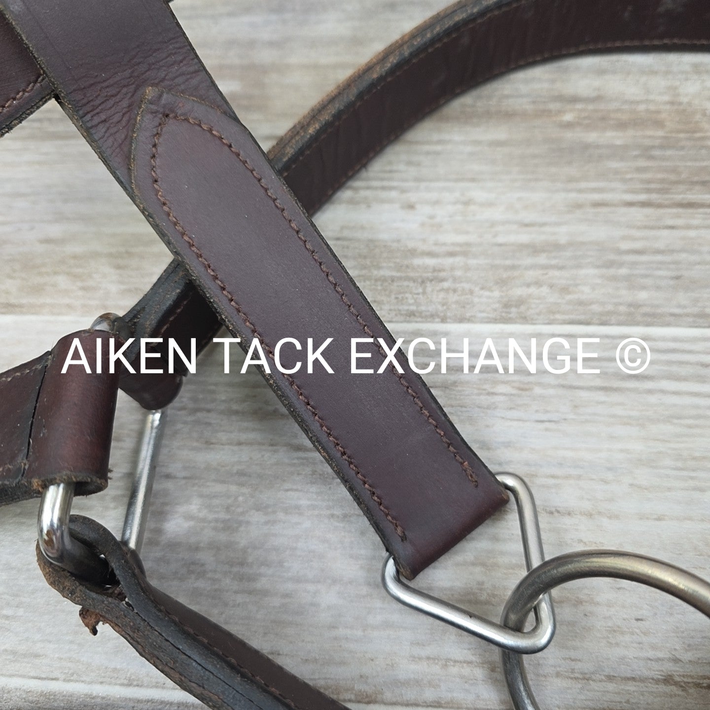 Leather Halter, Brown, Size Draft