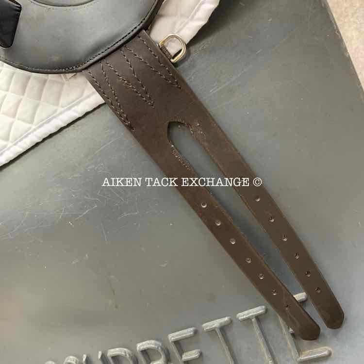 **SOLD** 2008 Antares Comfort Monoflap Jump Saddle, 18" Seat, 3AA Flap, Medium Wide Tree, Foam Panels, Buffalo Leather