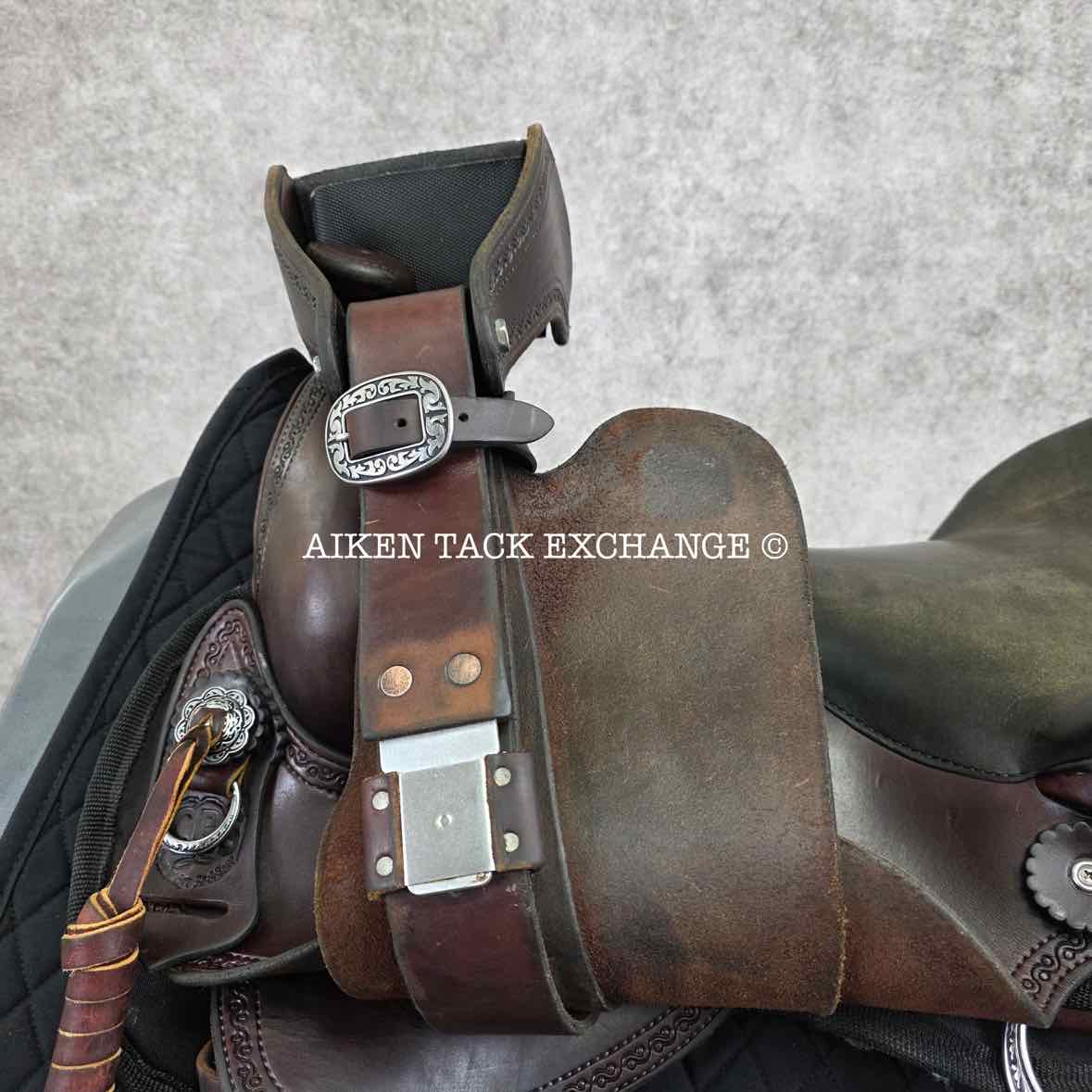2020 Crest Ridge Saddlery Crusade Lite Western Saddle, 17" Seat, Wide Tree - Full QH Bars