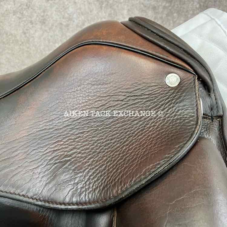 2018 Custom Saddlery Icon Star Monoflap Dressage Saddle, 17.5" Seat, Adjustable Tree, Wool Flocked Panels