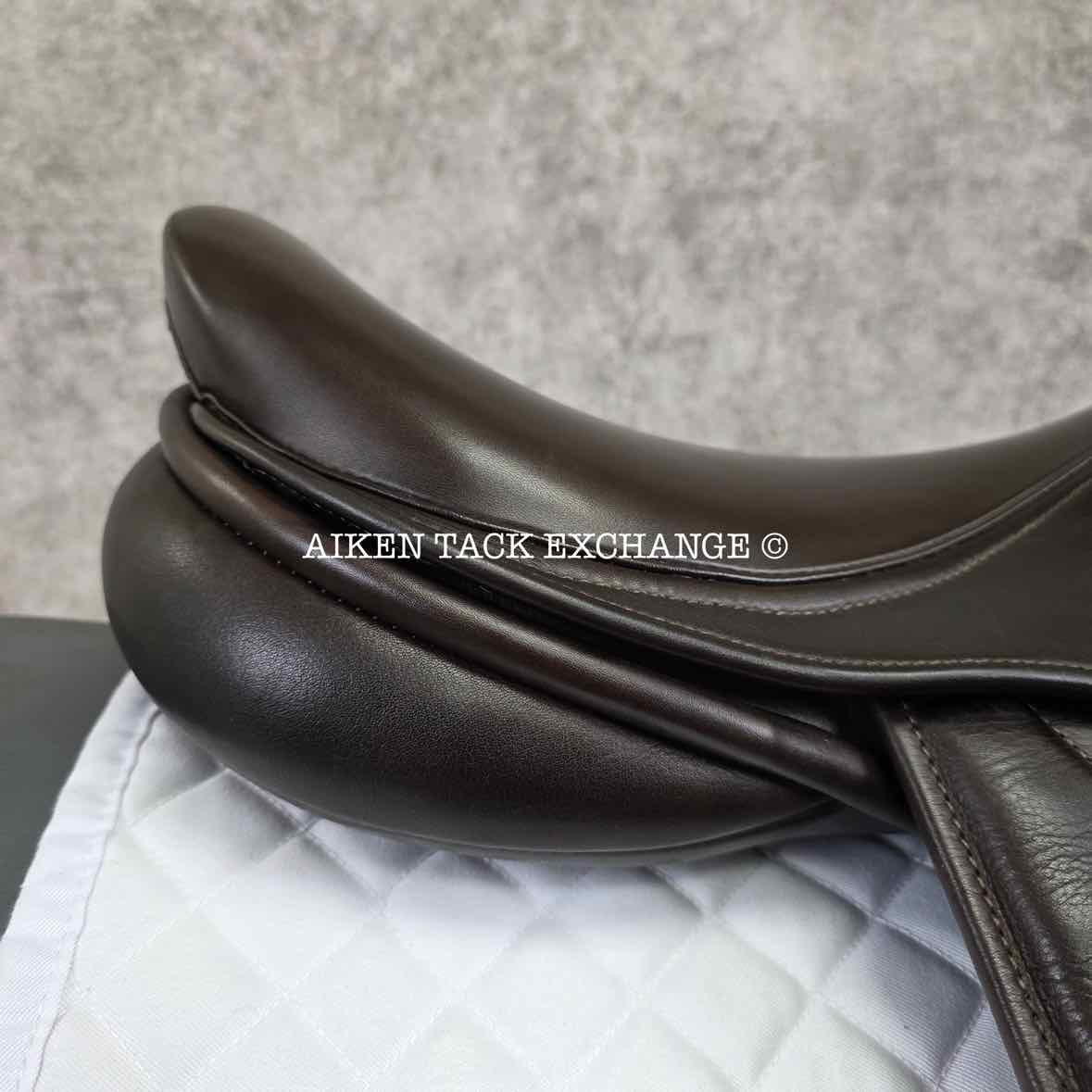 George Gullikson by Ryder Close Contact Jump Saddle, 17.5" Seat, Medium Tree, Wool Flocked Panels