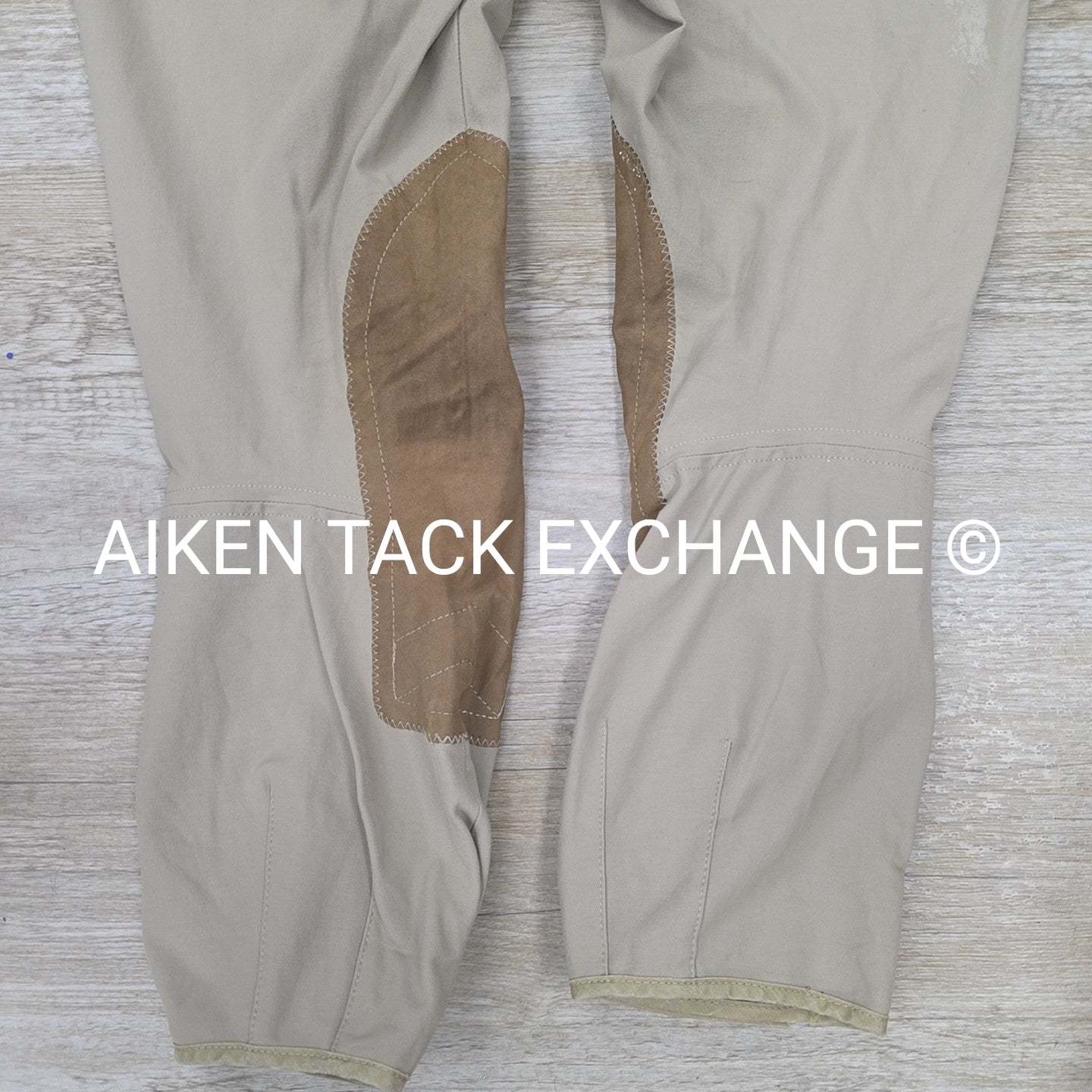 BARGAIN BUNDLE: 3 Pairs Tailored Sportsman Side Zip Knee Patch Breeches, Size 32