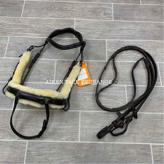 Schockemohle Equitus Zeta Anatomical Special Bridle with Matching Reins, Cob