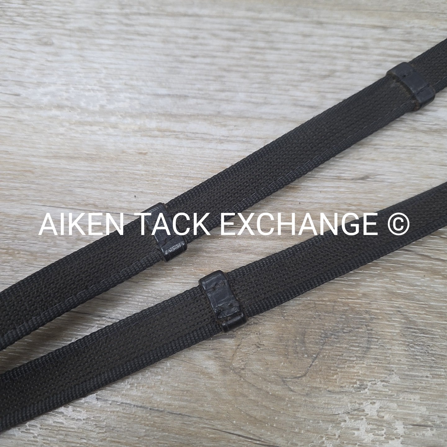 Rubberized Grip Reins with Hand Stops, Black, 60"