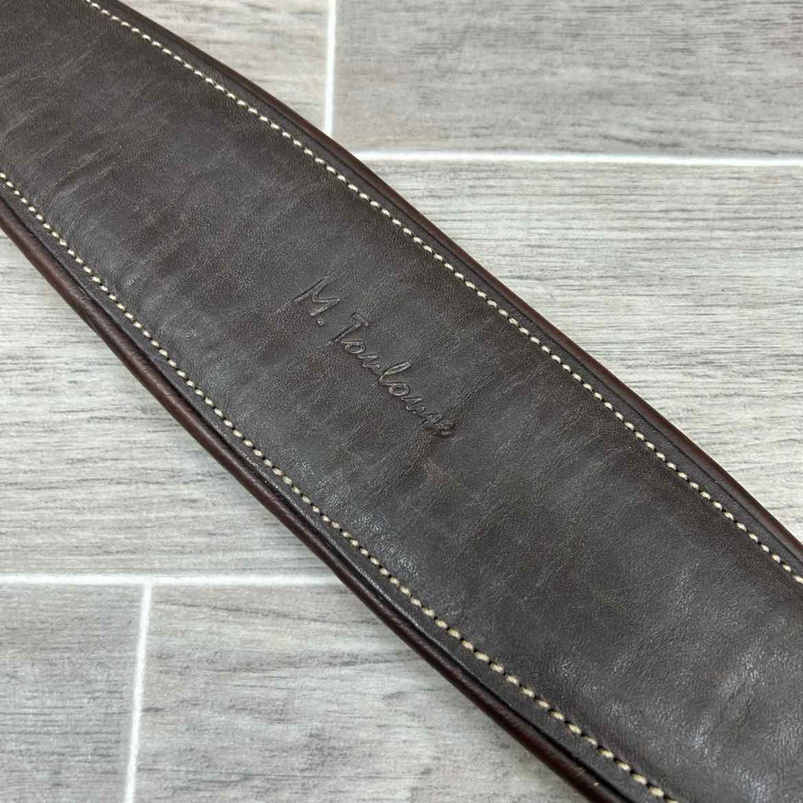 M. Toulouse Double Elastic Girth, Brown, 52"