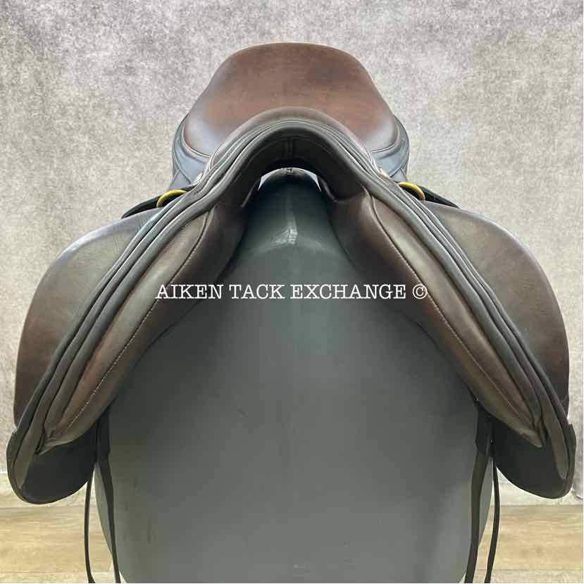 Adam Ellis Mono Event Jump Saddle, 17.5" Seat, Wide Tree, Wool Flocked Panels