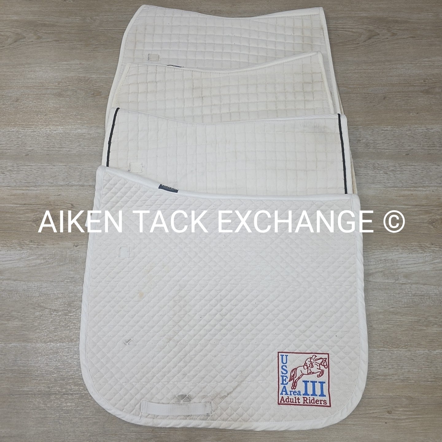 BARGAIN BUNDLE: Dressage Saddle Pads, Set of 5