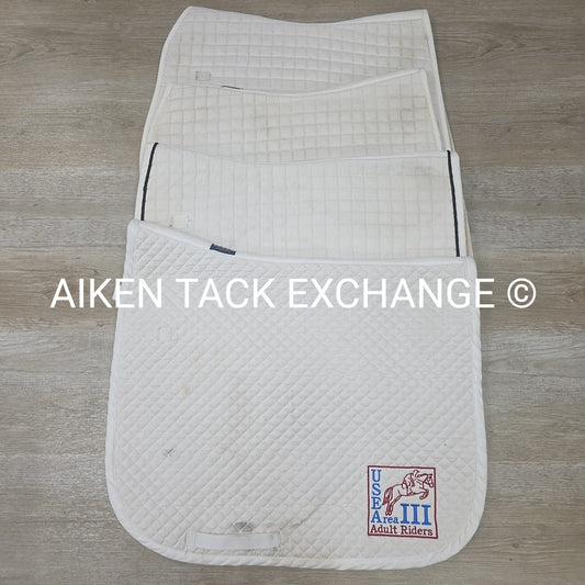 BARGAIN BUNDLE: Dressage Saddle Pads, Set of 5