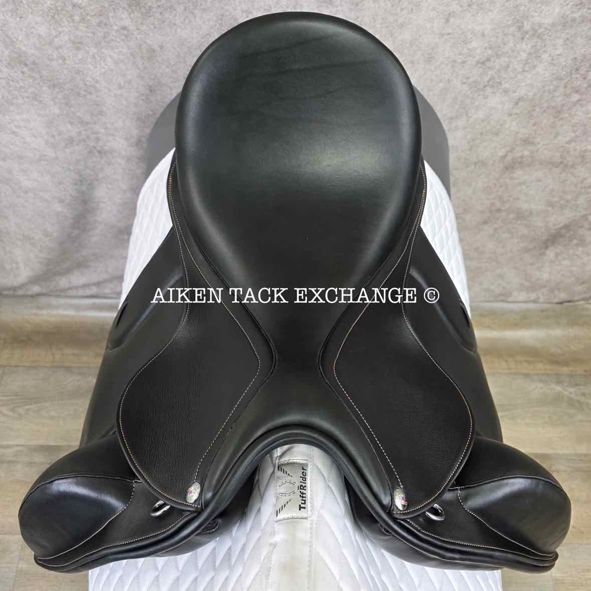 Ruby Roo Rock Star Monoflap Dressage Saddle, 17.5" Seat, Adjustable Tree - Changeable Gullet, Wool Flocked Panels
