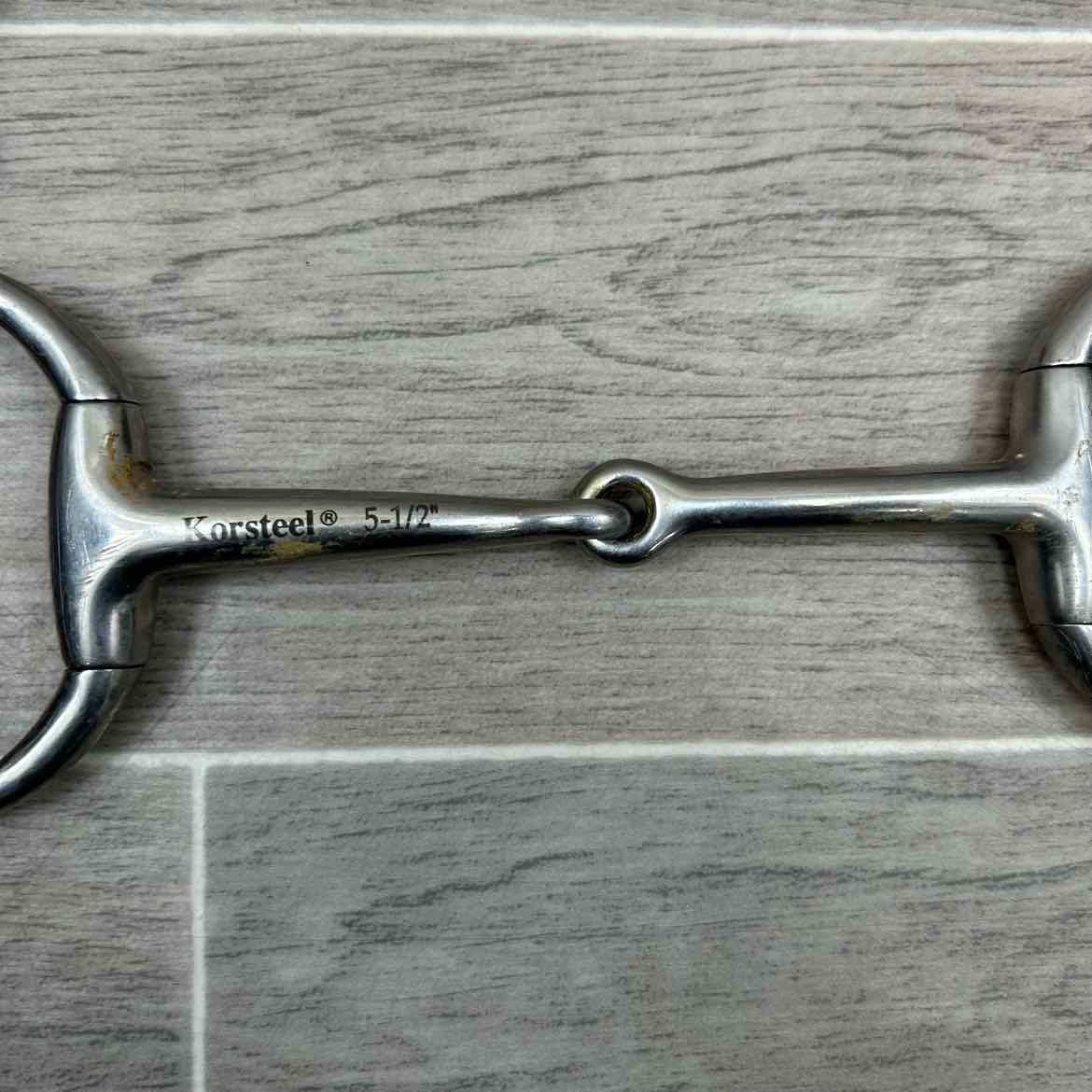 Korsteel Single Joint Eggbutt Gag Bit with Nunn Finer Rope Cheek Pieces, 5.5"