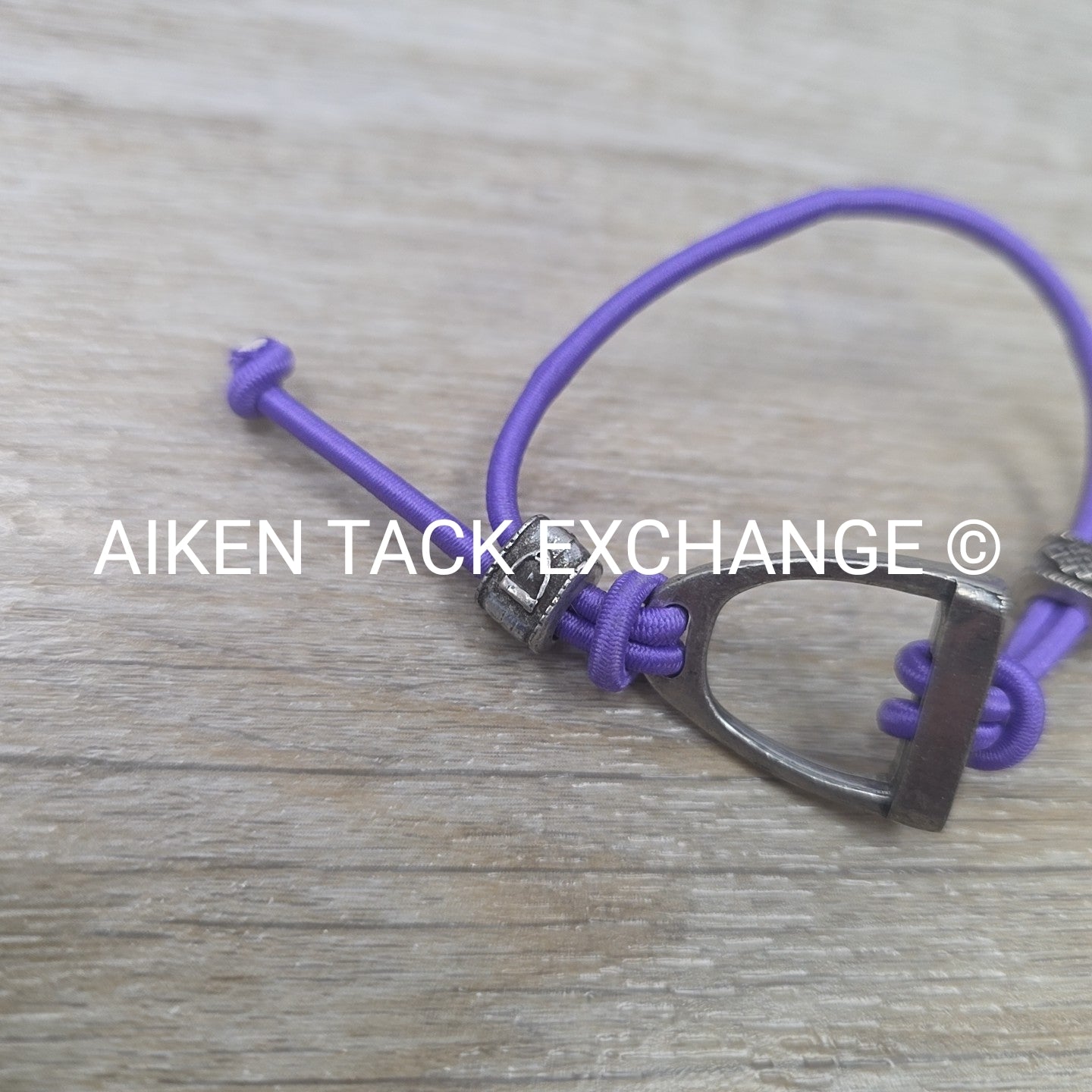 Purple Stirrup Bungee Bracelet