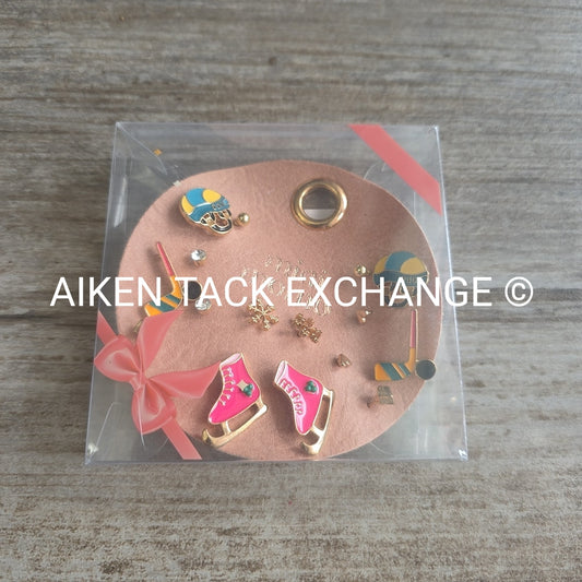 Hockey Earring Set - 8 Pairs Total