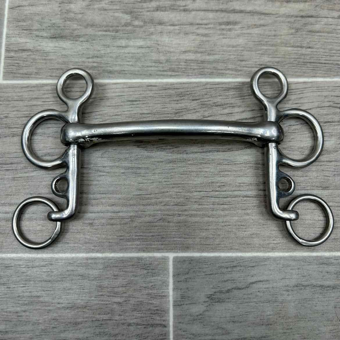 Mullen Mouth Pelham Bit 4.75' (No Hooks & Curb Chain)
