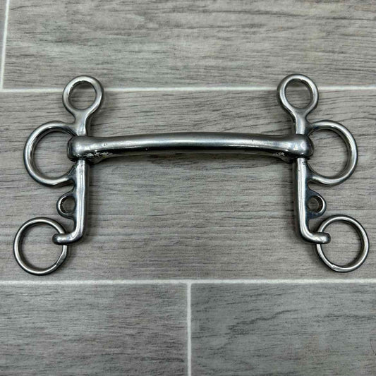 Mullen Mouth Pelham Bit 4.75' (No Hooks & Curb Chain)