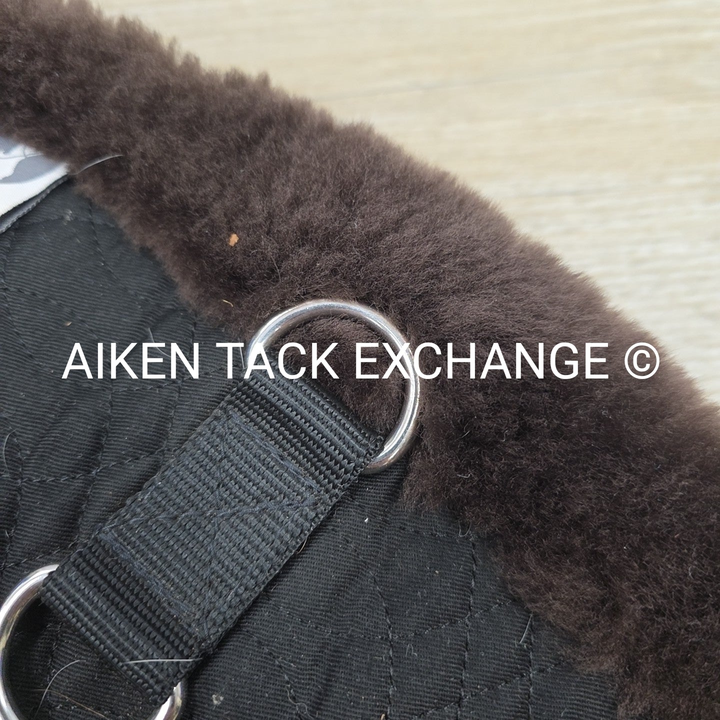 CAS Equestrian Sheepskin Cinch, Brown, 24"