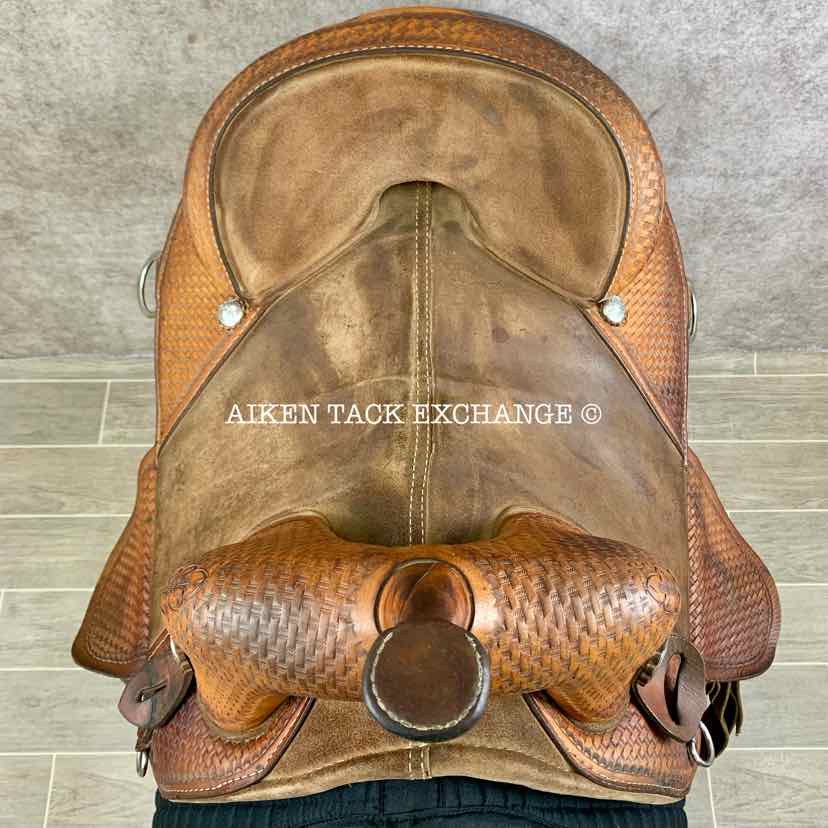 **SOLD** 1996 Bob Marshall by Circle Y 3520 Treeless Barrel Racing Western Saddle, 14" - 14.5" Seat
