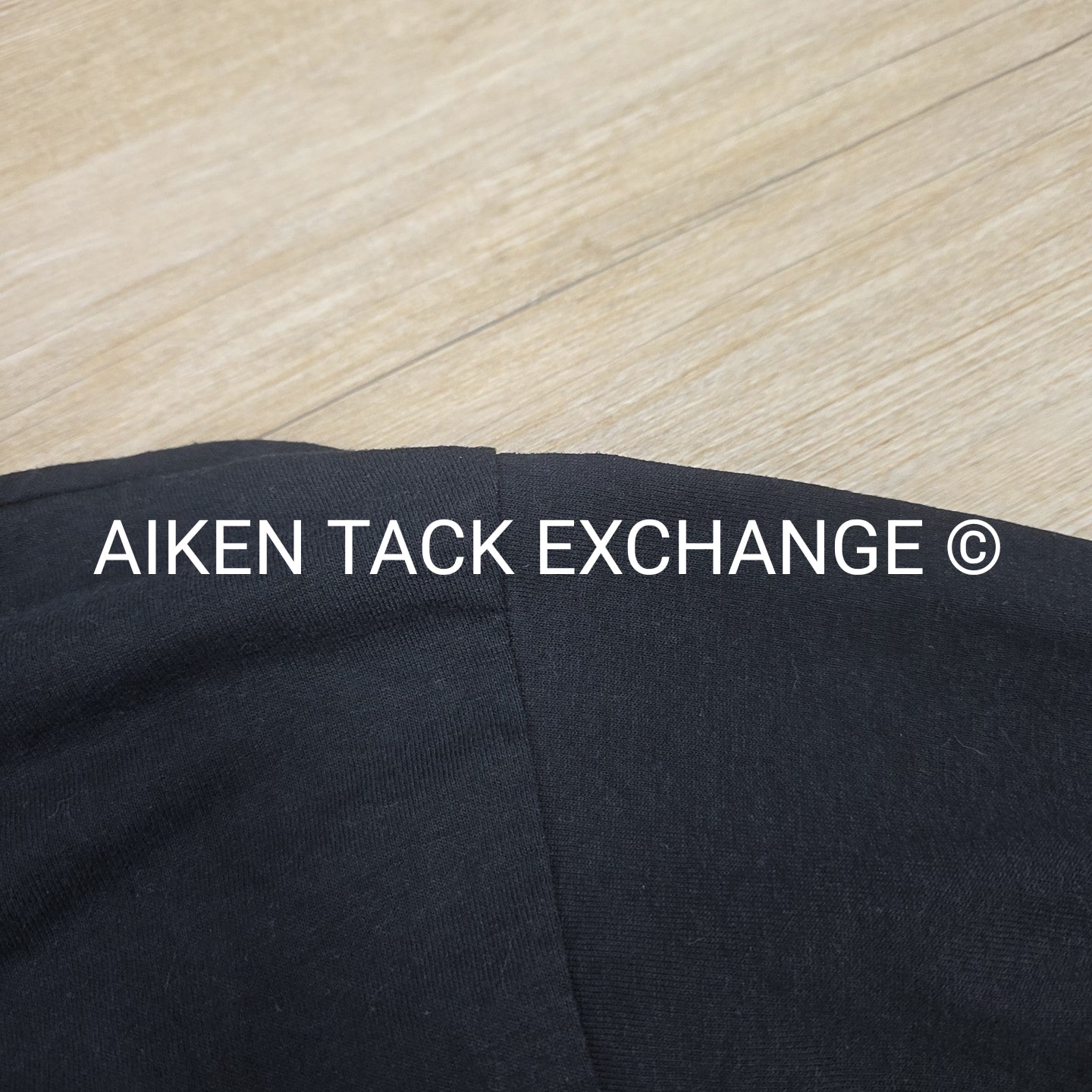 Black Country Long Sleeve Collared Top, Size Medium