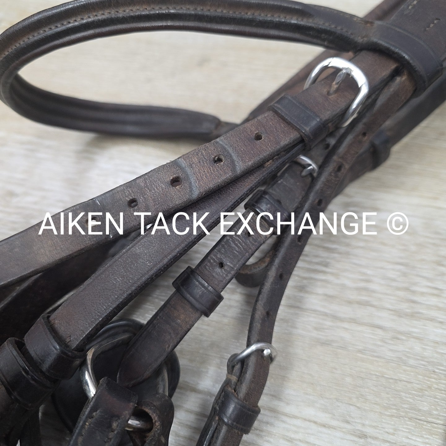 BARGAIN BUNDLE: 2 Vespucci Figure 8 Bridles with Rubber Reins, Brown, Size Full