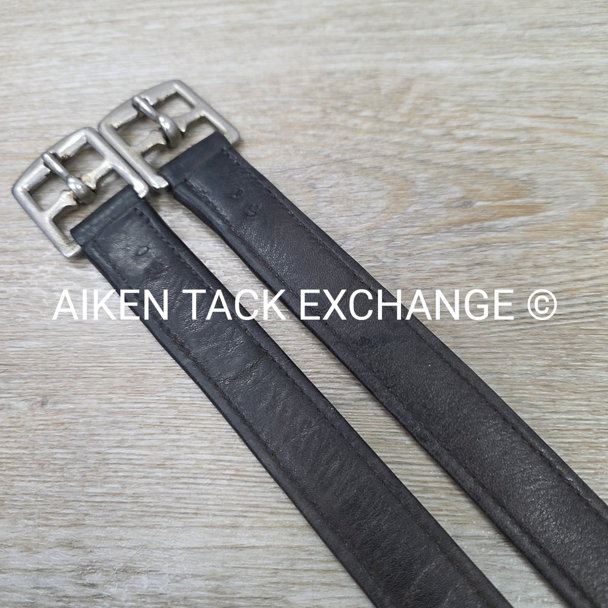 Nylon Lined Stirrup Leathers, Black, 60"