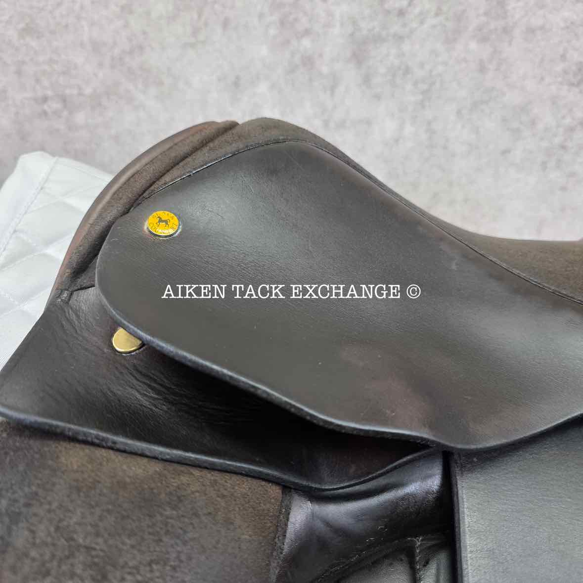 2004 Black Country Vinici Monoflap Dressage Saddle, 17.5" Seat, MW/W Tree, Wool Flocked Panels