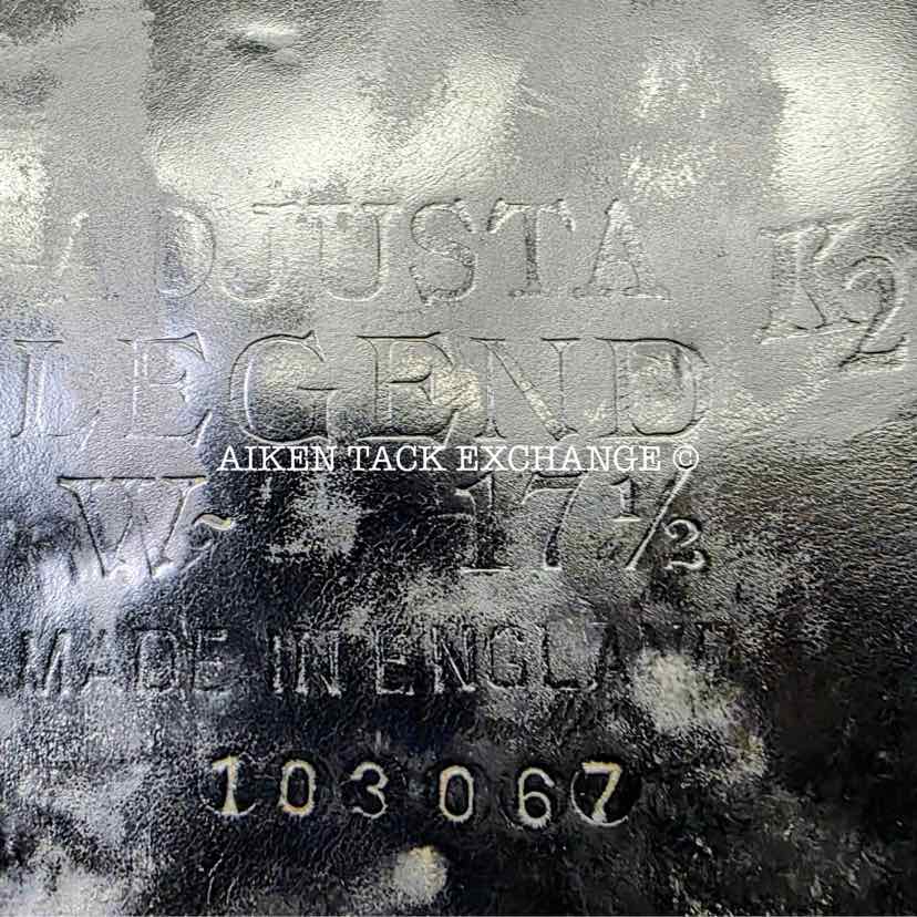 **On Trial** Albion Legend K2 All Purpose Saddle, 17.5" Seat, Adjusta-Tree:  Set to Wide, Wool Flocked Panels