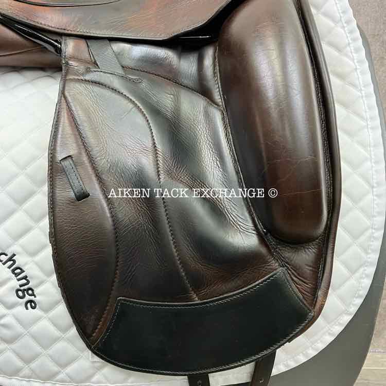 2018 Custom Saddlery Icon Star Monoflap Dressage Saddle, 17.5" Seat, Adjustable Tree, Wool Flocked Panels