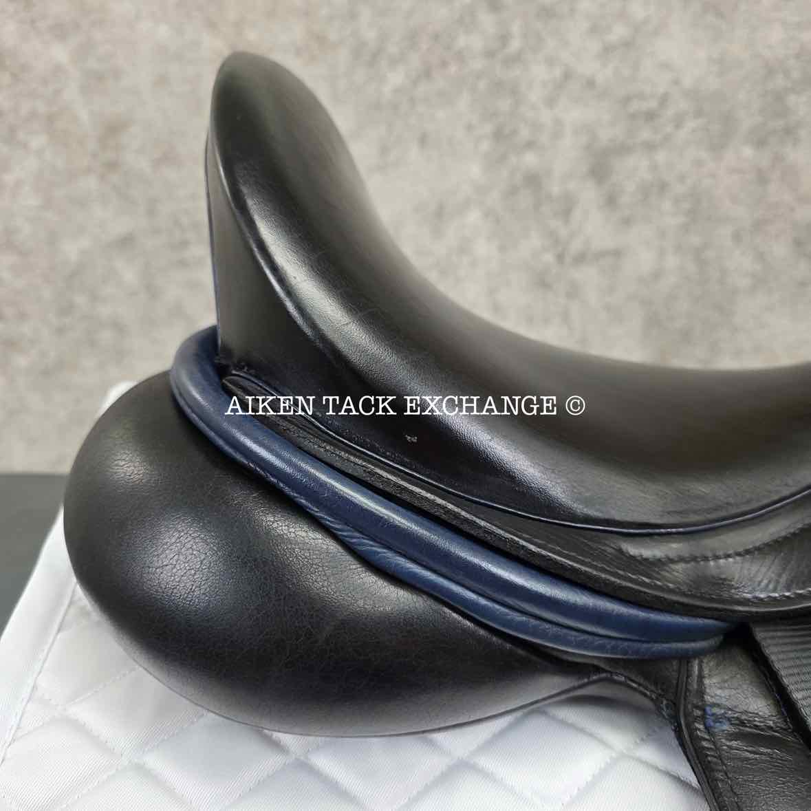2017 Custom Saddlery Advantage Monoflap Dressage Saddle, 18" Seat - Short Flap, Adjustable Tree, Wool Flocked Panels