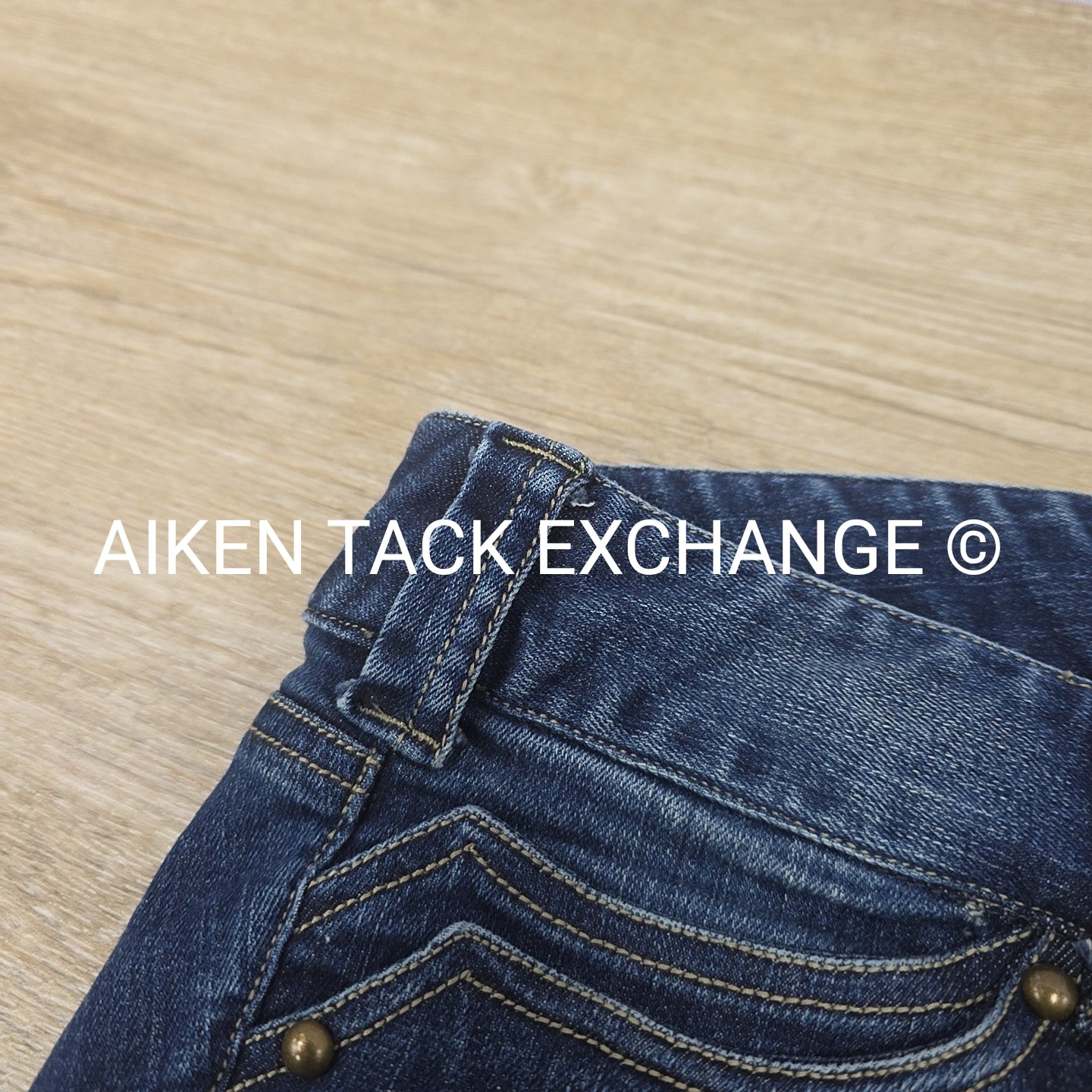 Ariat Denim Knee Patch Breeches, Women's 30