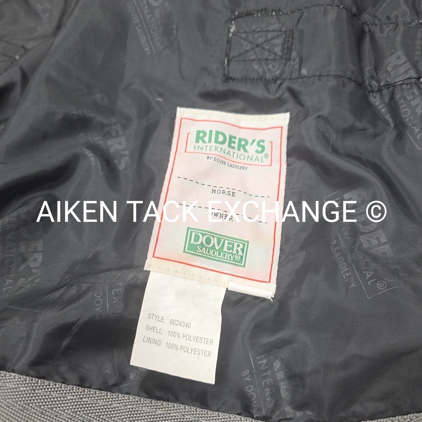 Dover Rider's International Turnout Sheet 0g fil, Size 84"