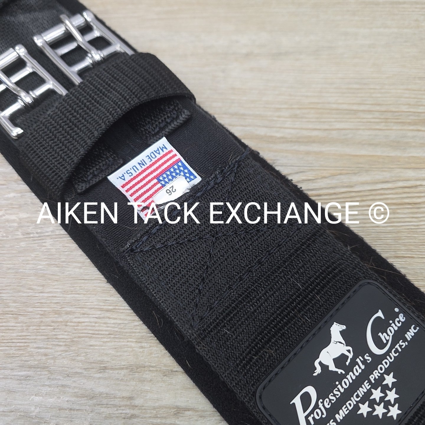 Professional's Choice Neoprene Lined Dressage Girth, Black, 26"