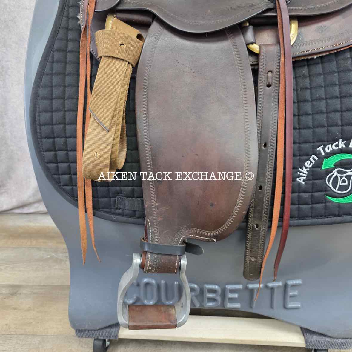 JC Higgins Western Saddle, 14.5" Seat, Regular Tree - Semi QH Bars