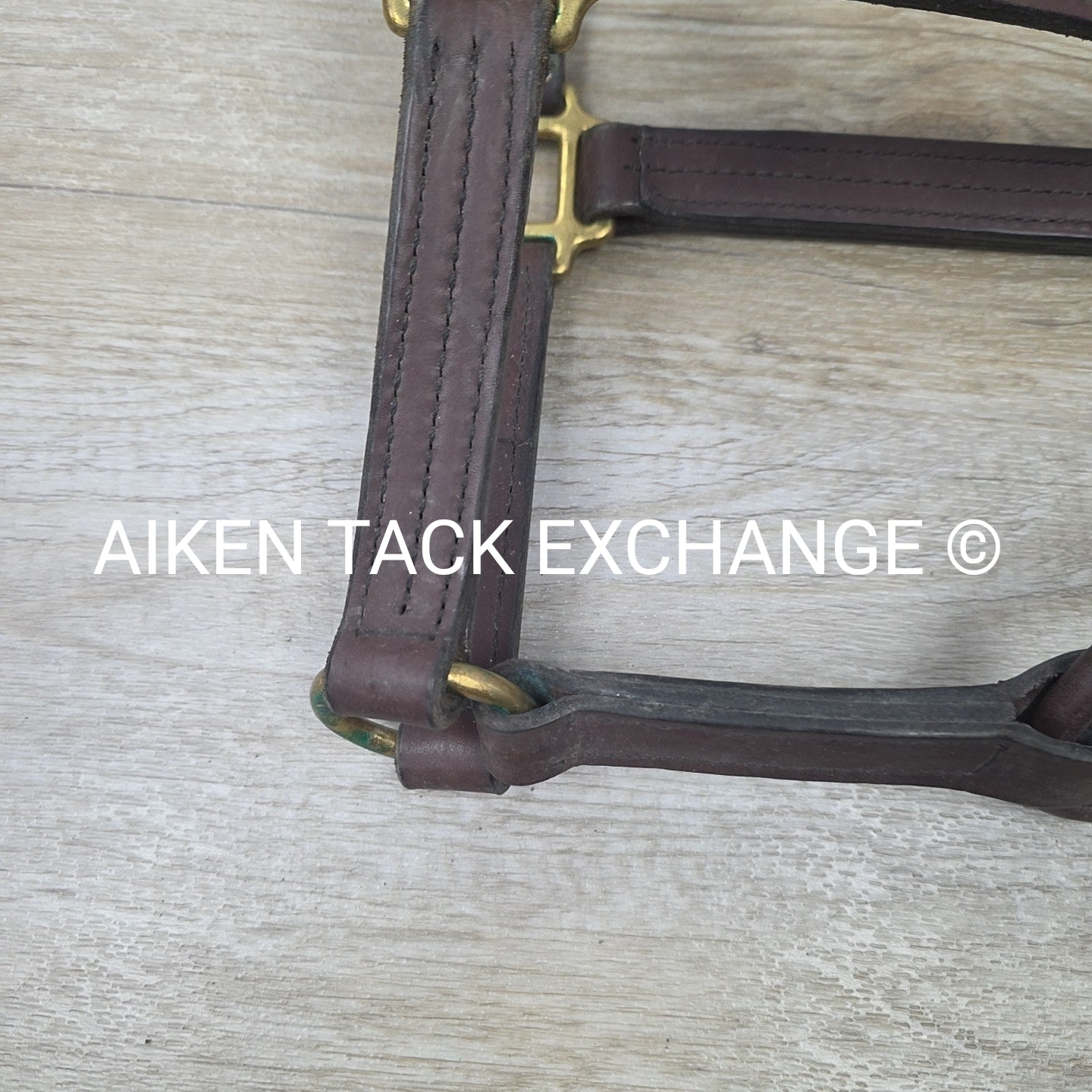 BARGAIN BUNDLE: 2 Leather Halters, Brown, Size Full