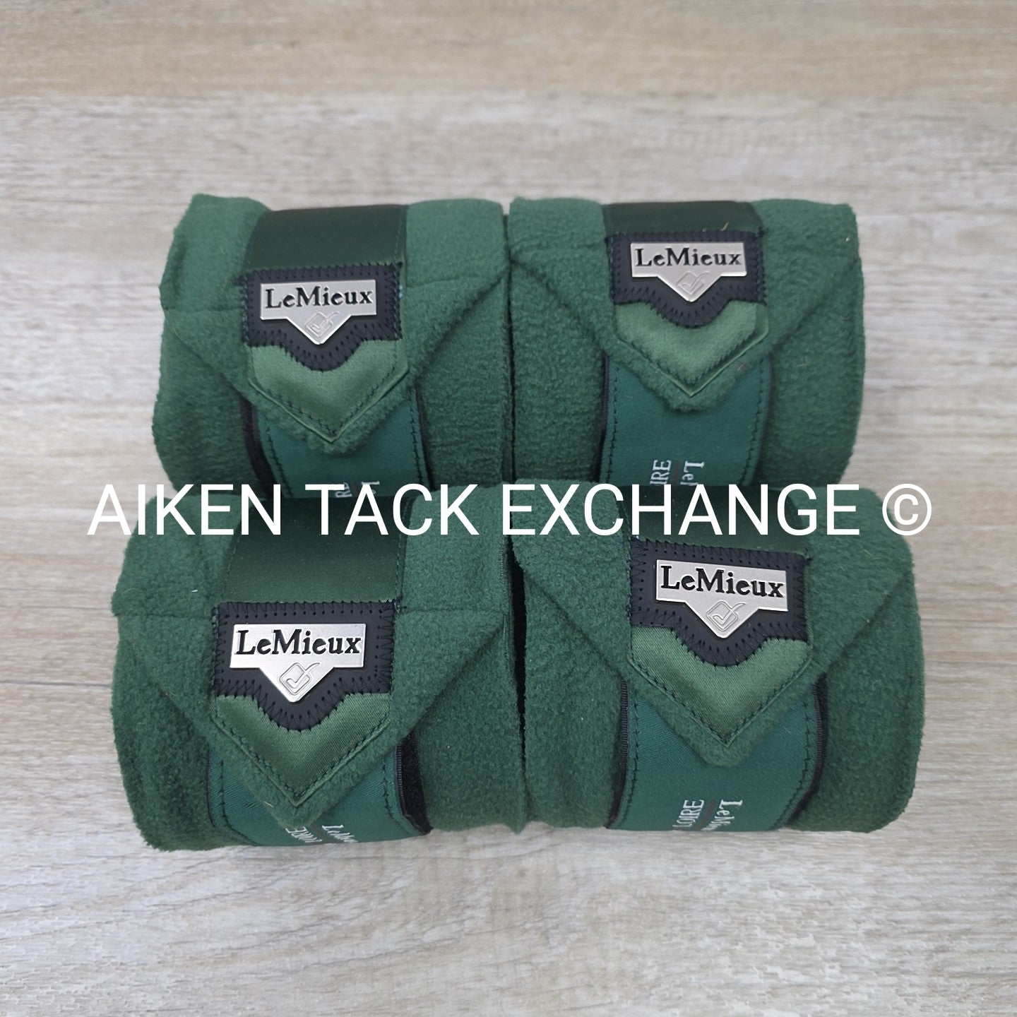 Lemieux Loire Polo Wraps, Hunter Green, Set of 4