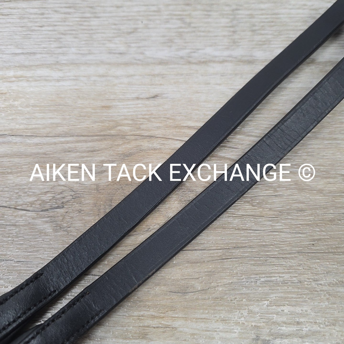 Rubber Grip Rainbow Reins, Black, Size Full