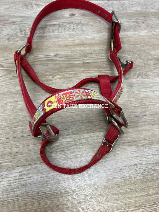 Red Haute Horse Breakaway Halter, Size Cob
