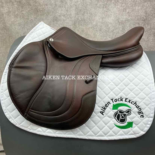 2019 CWD SE02 Close Contact Jump Saddle, 17.5" Seat, 3C Flap, Medium Tree, Foam Panels, Full Buffalo Leather