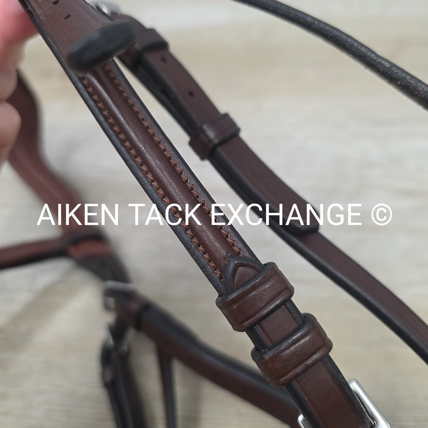 Trust Equestrian Hickstead Hackamore Bridle, No Reins, Brown, Size Full