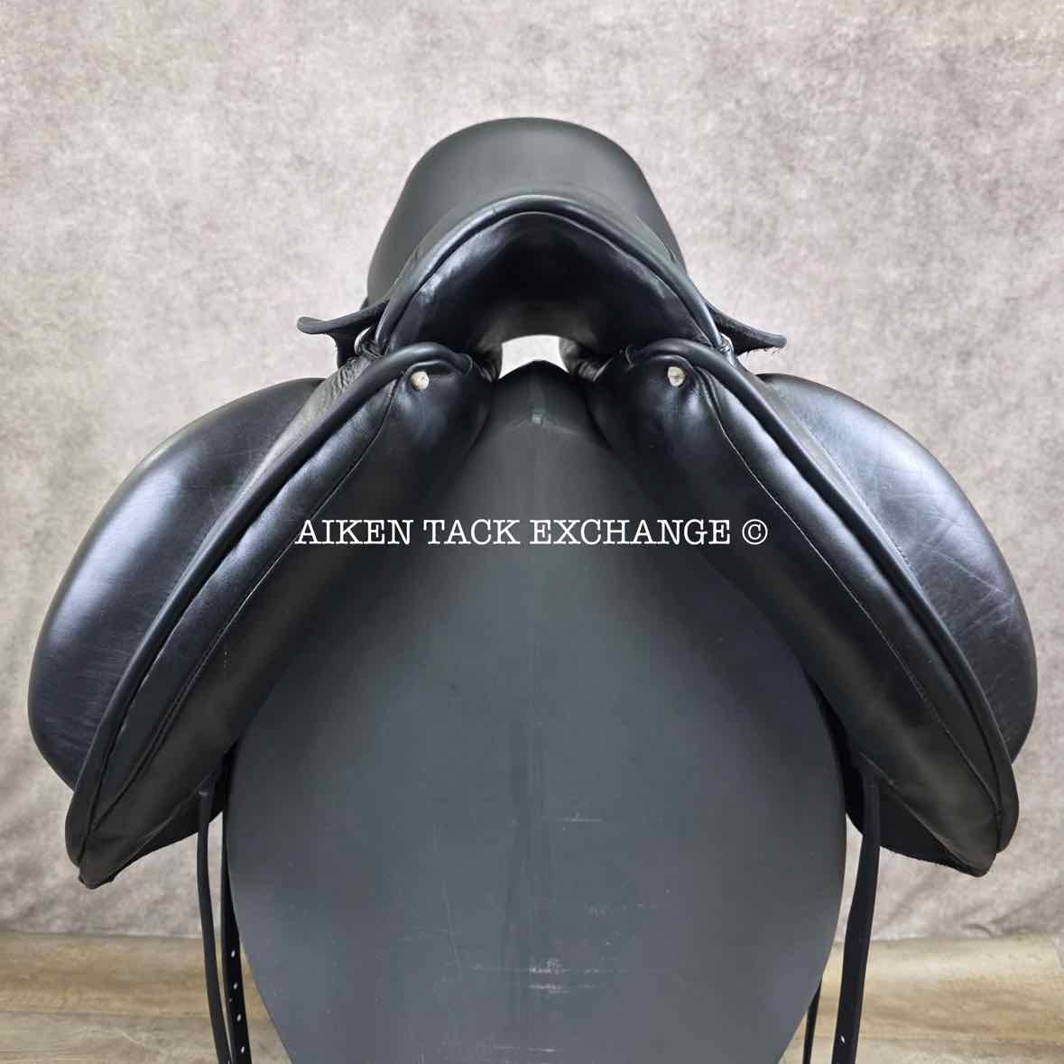 2018 Custom Saddlery Wolfgang Matrix Monoflap Dressage Saddle, 18" Seat, Adjustable Tree, Wool Flocked Panels
