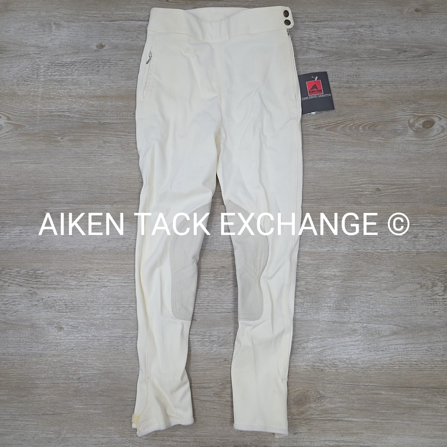 Euro-Star Damen Side Zip Knee Patch Breeches, Size 28 R