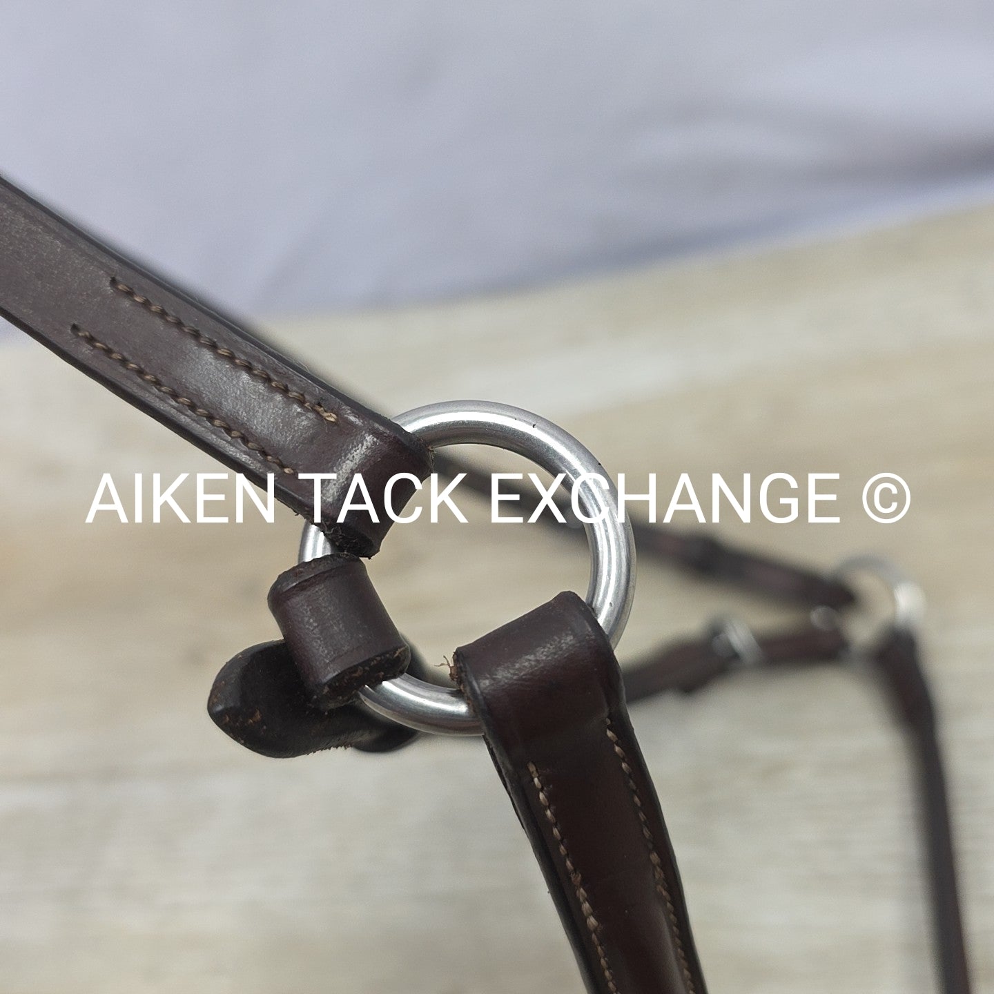 Plain Raised Figure 8 Noseband, Brown, Size Full