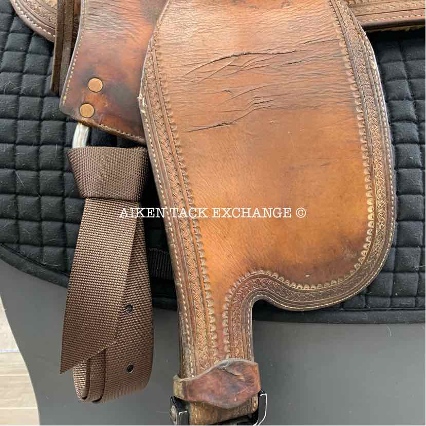 **SOLD** Ortho-Flex Western Saddle, 16" Seat, Wide Fit with Flex Panels